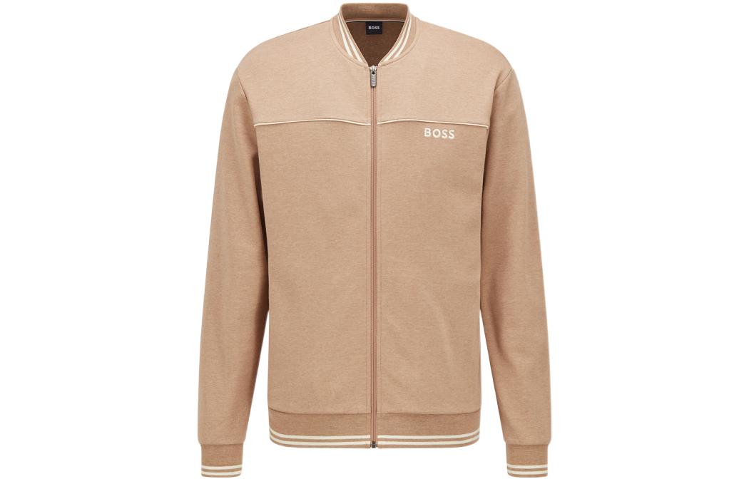 HUGO BOSS SS22 Embroidered Logo Jacket Khaki Men 50469727-2930