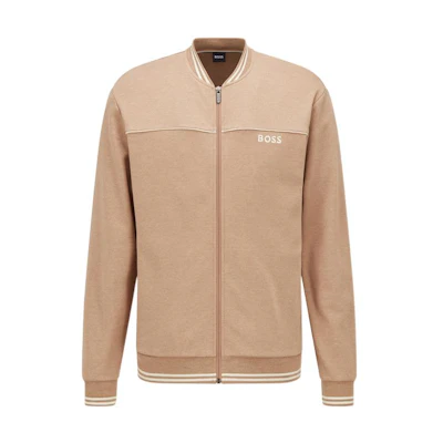 HUGO BOSS SS22 Embroidered Logo Jacket Khaki Men 50469727-2930