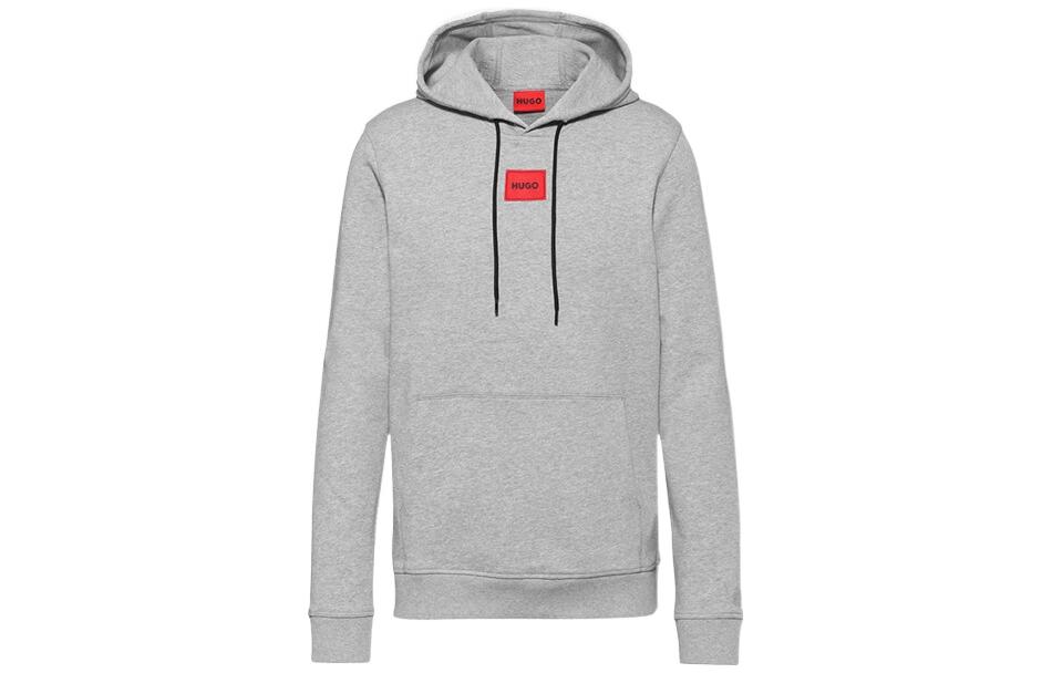 HUGO BOSS SS22 Grey Hoodie with Small Front Logo 50458700-031