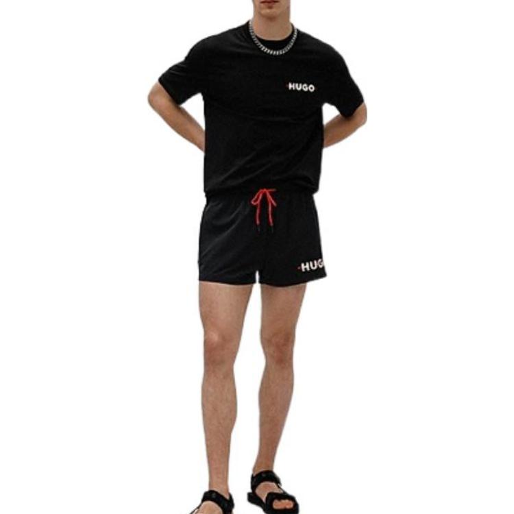 Lookbook HUGO BOSS SS22 Logo Cotton Short Sleeve T-Shirt Men’s Black 50471554-001