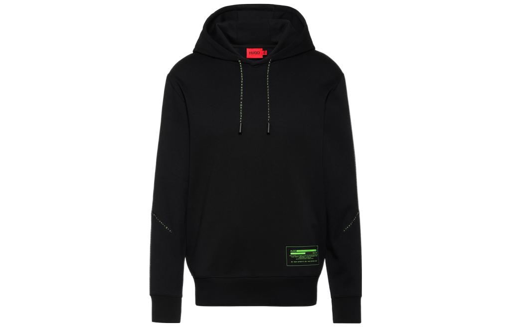 HUGO BOSS SS22 Logo Cotton Sweatshirt Black 50461669-001