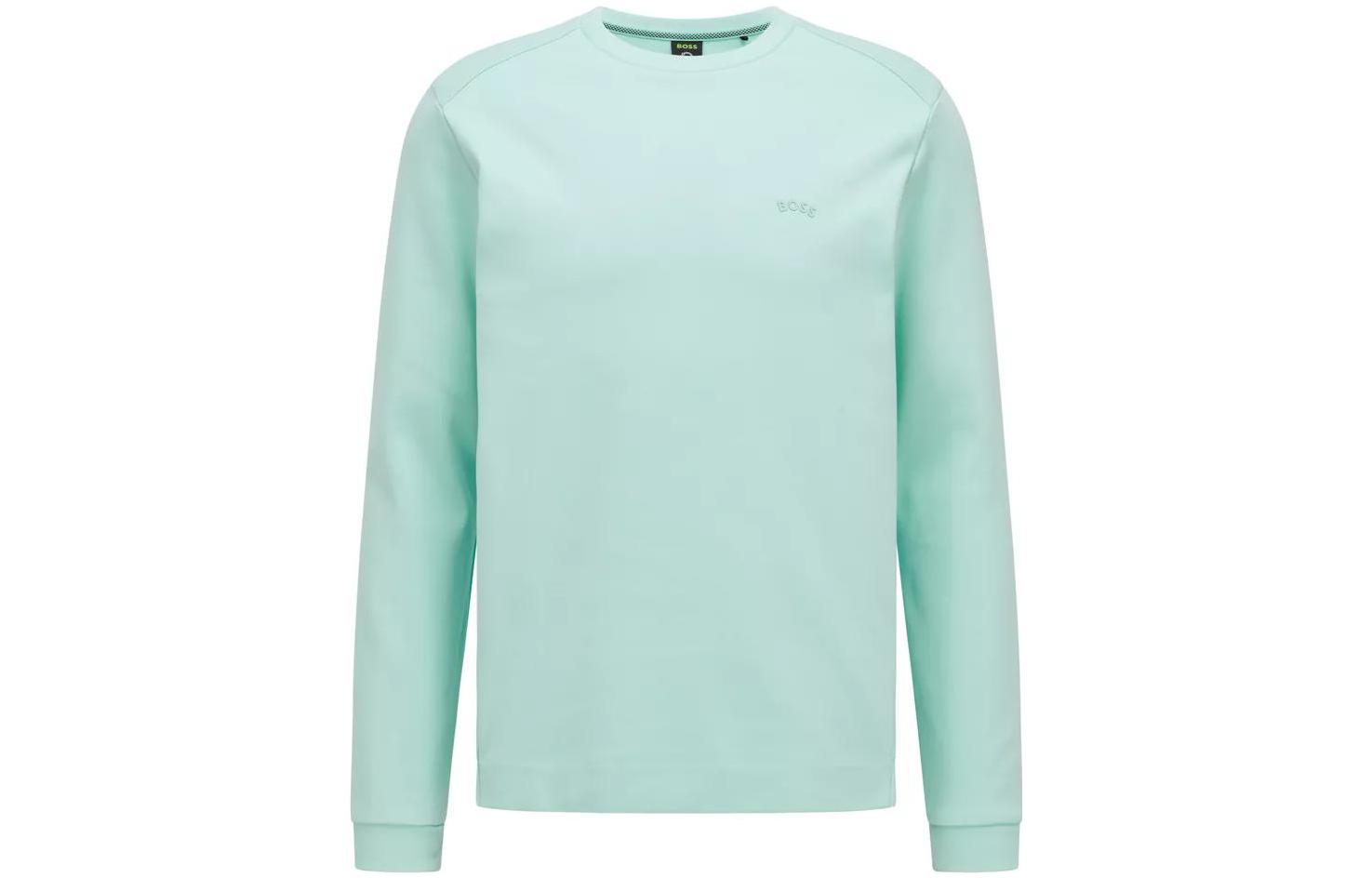 HUGO BOSS SS22 Logo Crewneck Sweatshirt Emerald Green Men 50474192-332