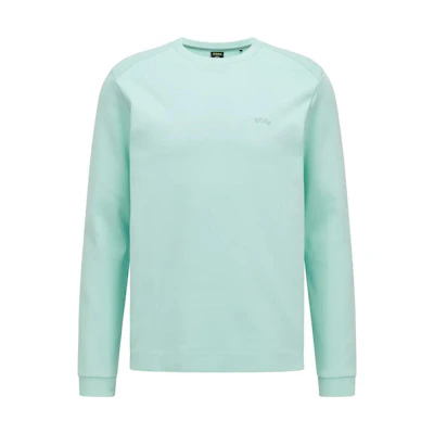 HUGO BOSS SS22 Logo Crewneck Sweatshirt Emerald Green Men 50474192-332
