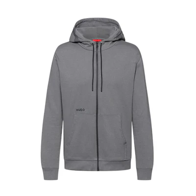 HUGO BOSS SS22 Logo Embellished Cotton Sweatshirt Grey 50468248-069