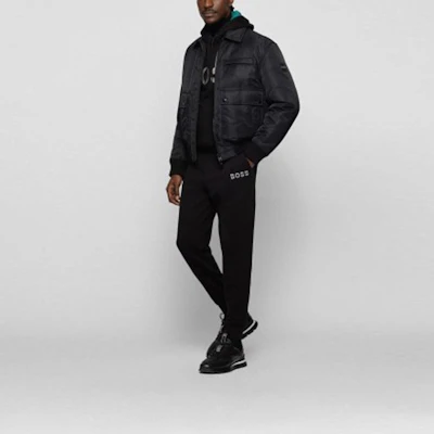 HUGO BOSS SS22 Logo Cetakan Pullover Sweatshirt Hitam 50472236-001 Shop HUGO BOSS SS22 Logo Cetakan Pullover Sweatshirt Hitam 50472236-001