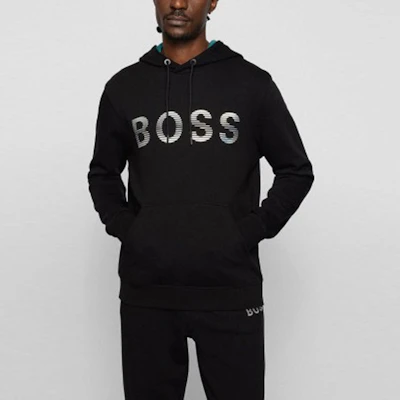 HUGO BOSS SS22 Logo Cetakan Pullover Sweatshirt Hitam 50472236-001 Purchase HUGO BOSS SS22 Logo Cetakan Pullover Sweatshirt Hitam 50472236-001