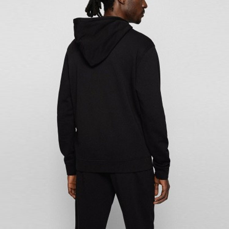 Details for HUGO BOSS SS22 Logo Cetakan Pullover Sweatshirt Hitam 50472236-001