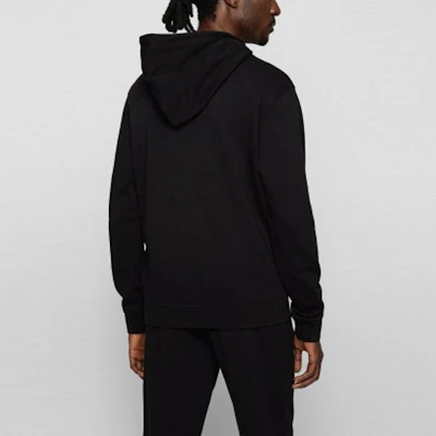 HUGO BOSS SS22 Logo Cetakan Pullover Sweatshirt Hitam 50472236-001 Details for HUGO BOSS SS22 Logo Cetakan Pullover Sweatshirt Hitam 50472236-001