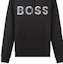 Cheap HUGO BOSS SS22 Logo Cetakan Pullover Sweatshirt Hitam 50472236-001
