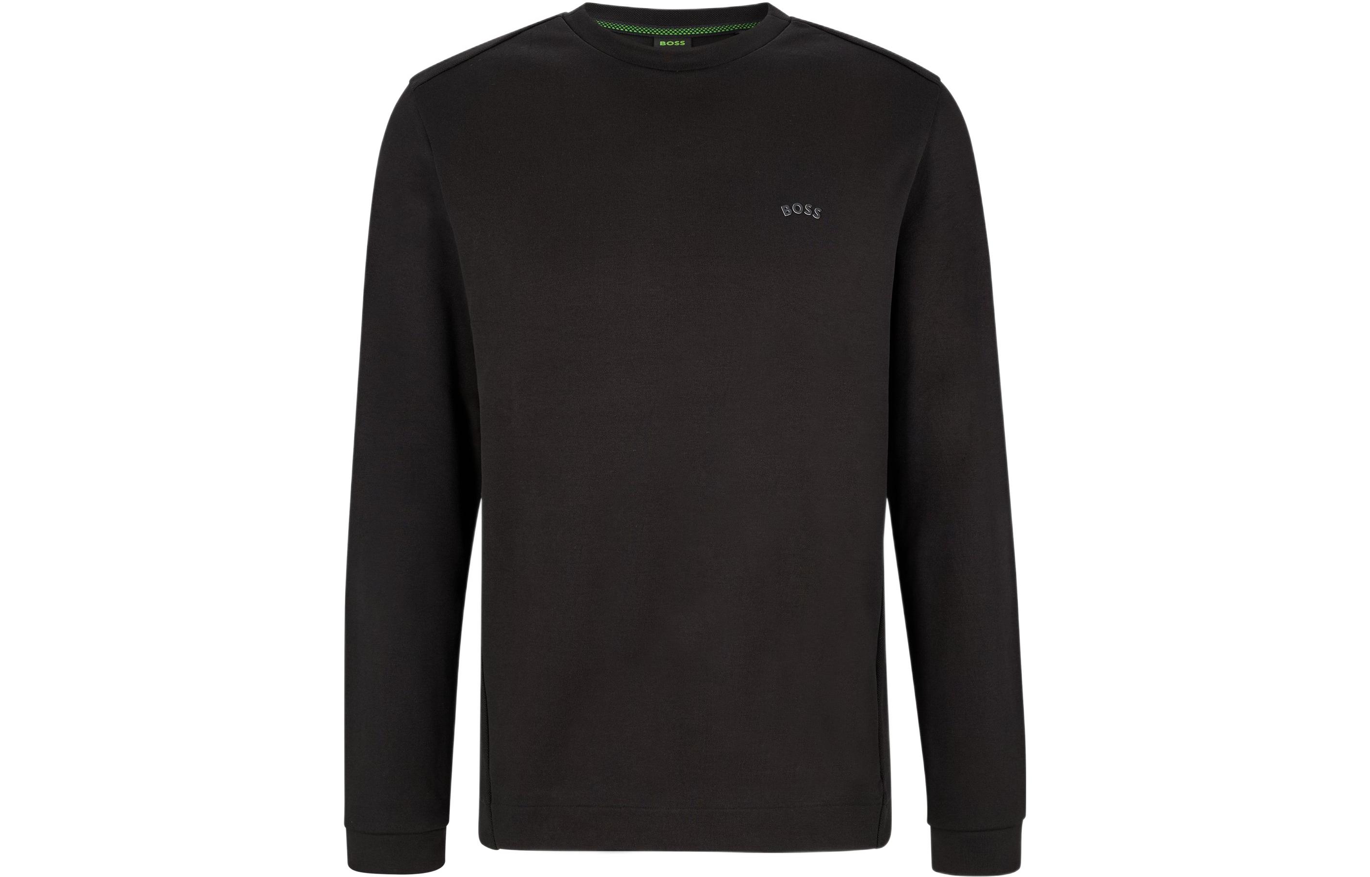 HUGO BOSS SS22 Logo Pullover Crewneck Sweatshirt Black Edition 50474192-001