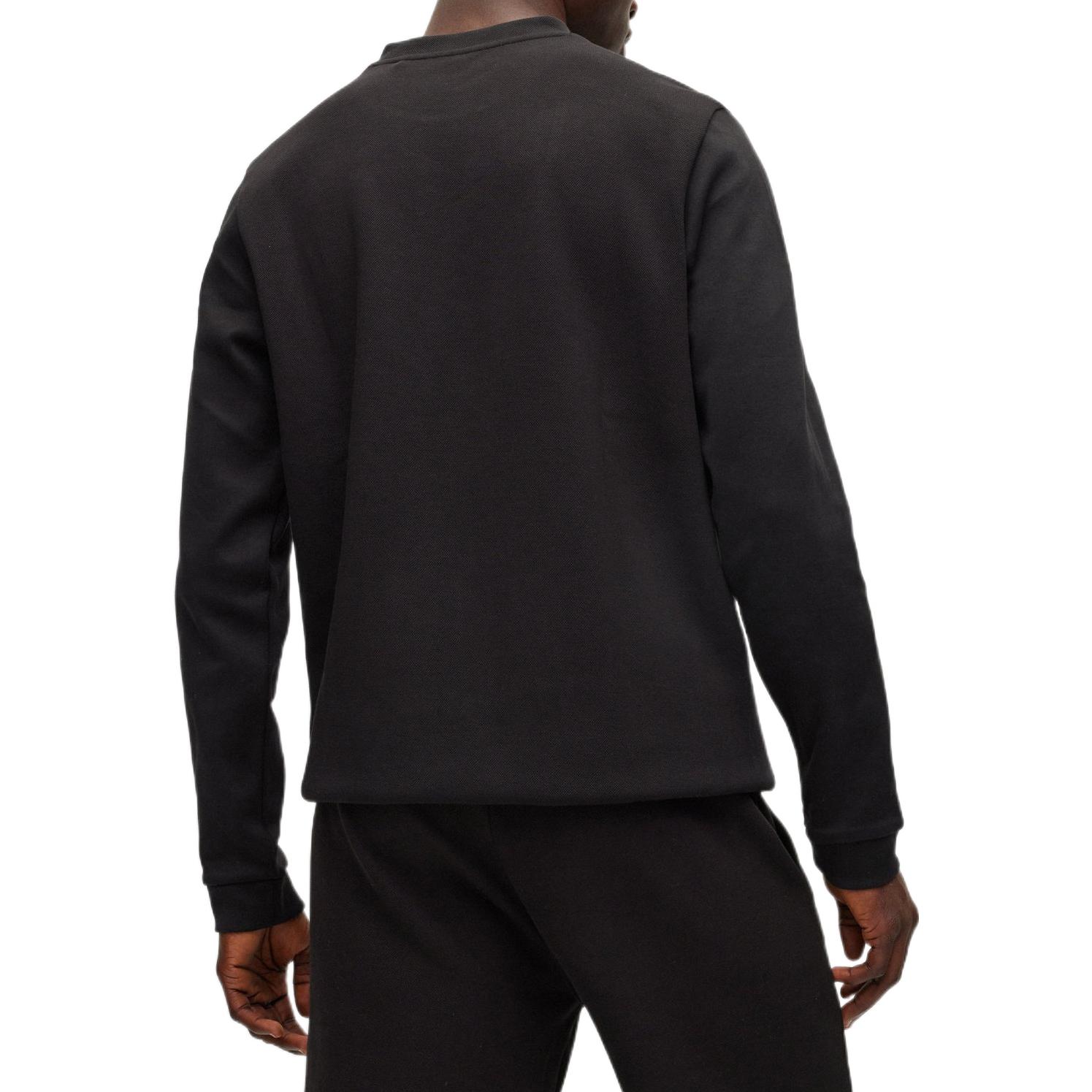 Purchase HUGO BOSS SS22 黑色版Logo圓領長袖上衣 50474192-001