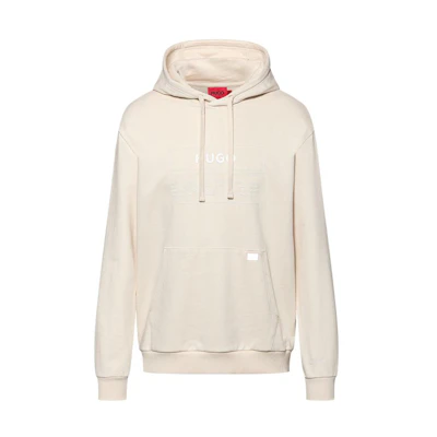 HUGO BOSS SS22 Oversized Logo Cotton Hoodie - Off-White 50467315-272