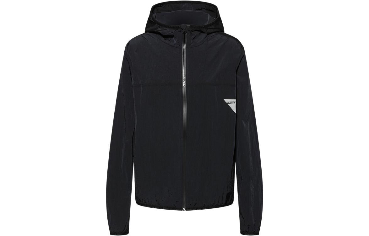 HUGO BOSS SS22 Reflective Logo Black Sports Jacket 50465574-001