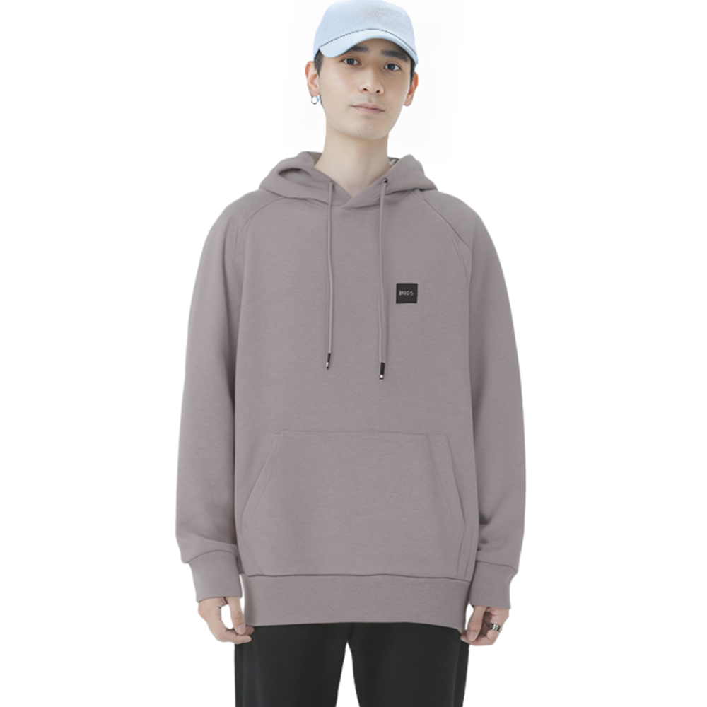 HUGO BOSS SS22 Silver Gray Solid Color Hoodie Sweatshirt 50468984-041 圖 6