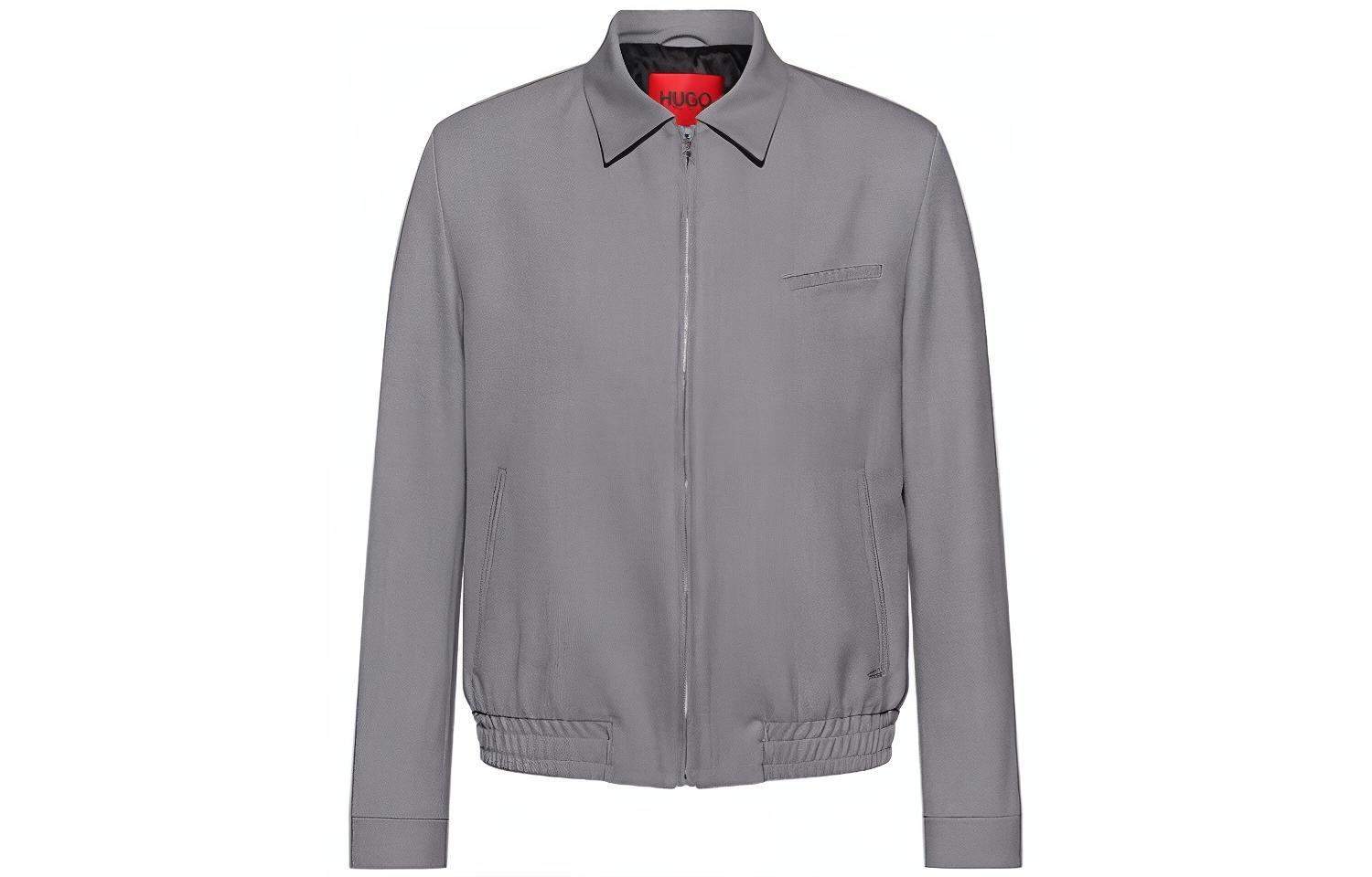 HUGO BOSS SS22 Slim-Fit Casual Jacket Gray 50471825-021
