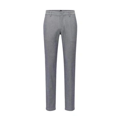 HUGO BOSS SS22 Slim Fit Tapered Casual Pants Grey for Men. 50466474-404