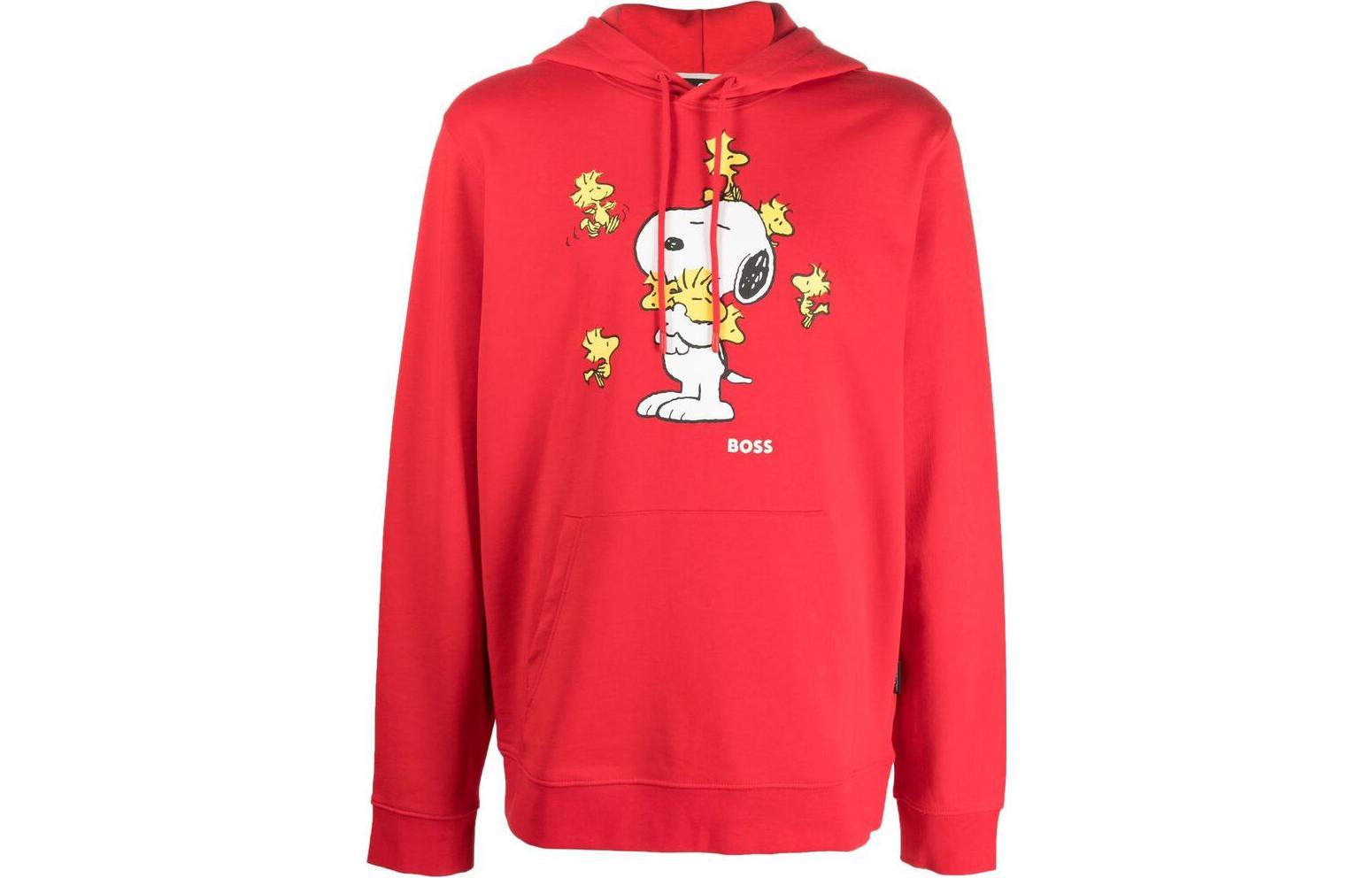HUGO BOSS SS22 Snoopy Graphic Hoodie Red () 50483005-623