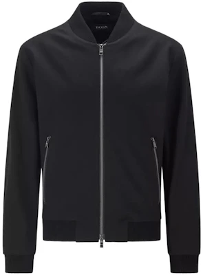 HUGO BOSS SS22 Jaket Slim Fit Pria Hitam Elastis. 50464777-001 Buy HUGO BOSS SS22 Jaket Slim Fit Pria Hitam Elastis. 50464777-001
