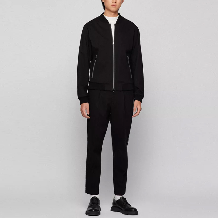 HUGO BOSS SS22 Stretch Slim Fit Plain Jacket for Men in Black. 50464777-001 圖 4