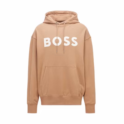 HUGO BOSS SS22 Unisex Minimalist Logo Sweatshirt Khaki Color 50477050-260