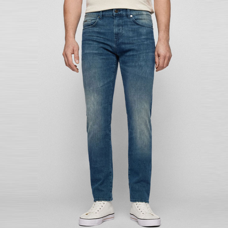 Purchase HUGO BOSS SS22 洗滌修身中腰牛仔褲 藍色 50467600-415