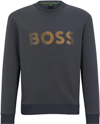 HUGO BOSS SS23 3D 刺繡標誌圓領長袖衛衣 深灰色 50493511-027 Order HUGO BOSS SS23 3D 刺繡標誌圓領長袖衛衣 深灰色 50493511-027