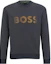 Order HUGO BOSS SS23 3D 刺繡標誌圓領長袖衛衣 深灰色 50493511-027