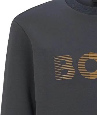 HUGO BOSS SS23 3D 刺繡標誌圓領長袖衛衣 深灰色 50493511-027 Details for HUGO BOSS SS23 3D 刺繡標誌圓領長袖衛衣 深灰色 50493511-027