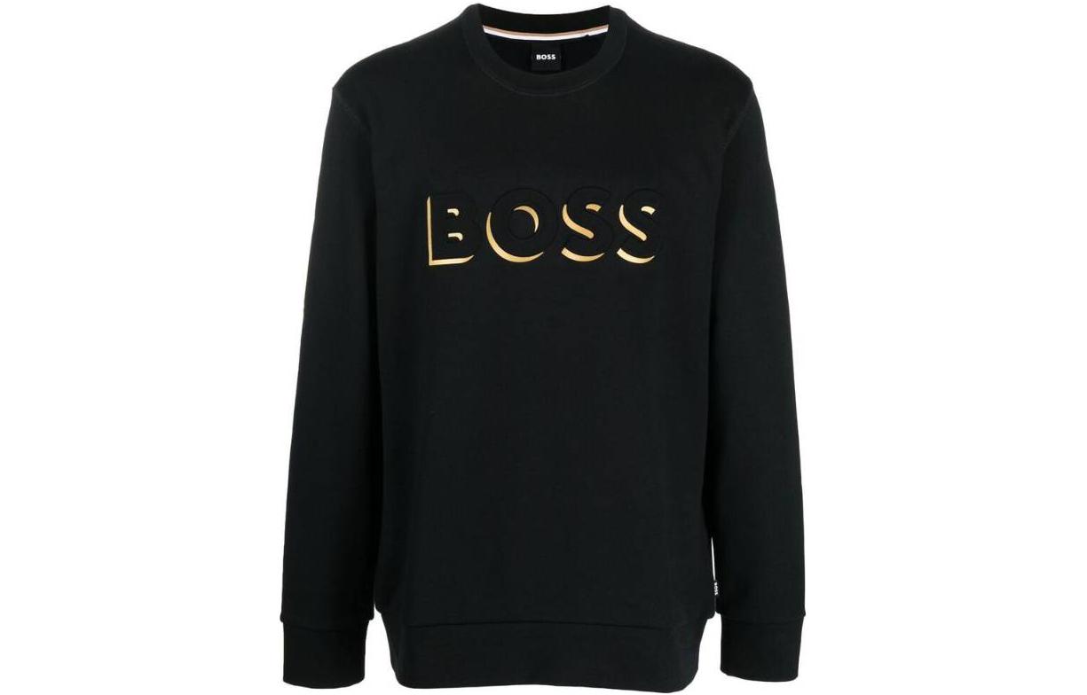 HUGO BOSS SS23 3D Logo Pullover Sweatshirt Black 50489600-001