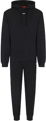 HUGO BOSS SS23 Black Casual Tracksuit with Solid Letter Print Design 50492581-001 Buy HUGO BOSS SS23 Black Casual Tracksuit with Solid Letter Print Design 50492581-001