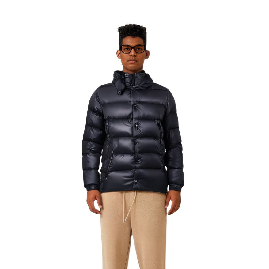 HUGO BOSS SS23  Black Detachable Hood Long Sleeve Down Jacket. 50472781-404 圖 5