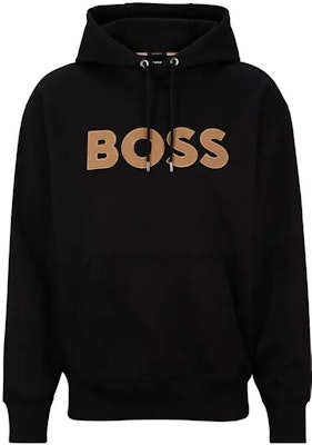 HUGO BOSS SS23 Black Embroidered Logo Drawstring Hoodie. 50486243-001 Order HUGO BOSS SS23 Black Embroidered Logo Drawstring Hoodie. 50486243-001