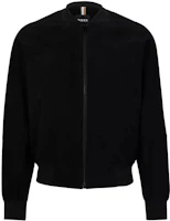HUGO BOSS SS23 Black Plain Zip-Up Jacket. 50485069-001 HUGO BOSS SS23 Black Plain Zip-Up Jacket. 50485069-001