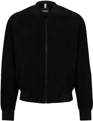 HUGO BOSS SS23 Jaket Hitam Zip-Up Plain. 50485069-001 Buy HUGO BOSS SS23 Jaket Hitam Zip-Up Plain. 50485069-001
