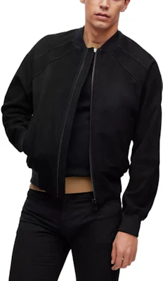 HUGO BOSS SS23 Jaket Hitam Zip-Up Plain. 50485069-001 Lookbook HUGO BOSS SS23 Jaket Hitam Zip-Up Plain. 50485069-001