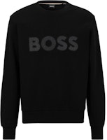 HUGO BOSS SS23 Black Sweatshirt with Letter Logo Design. 50494091-001 HUGO BOSS SS23 Black Sweatshirt with Letter Logo Design. 50494091-001