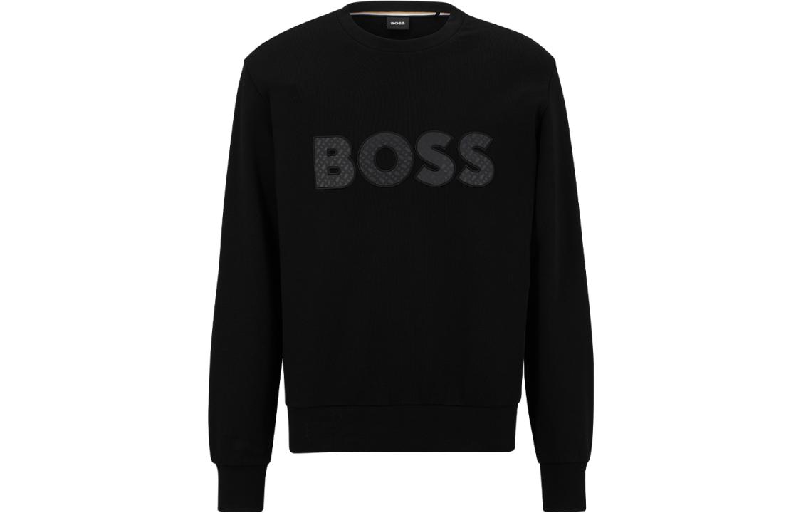 Order HUGO BOSS SS23  Black Sweatshirt with Letter Logo Design. 50494091-001