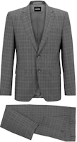 HUGO BOSS SS23 Gray Pinstripe Single-Breasted Suit Set 50490487-041 HUGO BOSS SS23 Gray Pinstripe Single-Breasted Suit Set 50490487-041