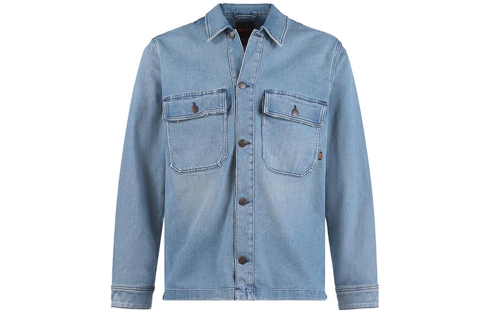 HUGO BOSS SS23  Loose Fit Long Sleeve Denim Jacket Cotton. 50484252-433 圖 2