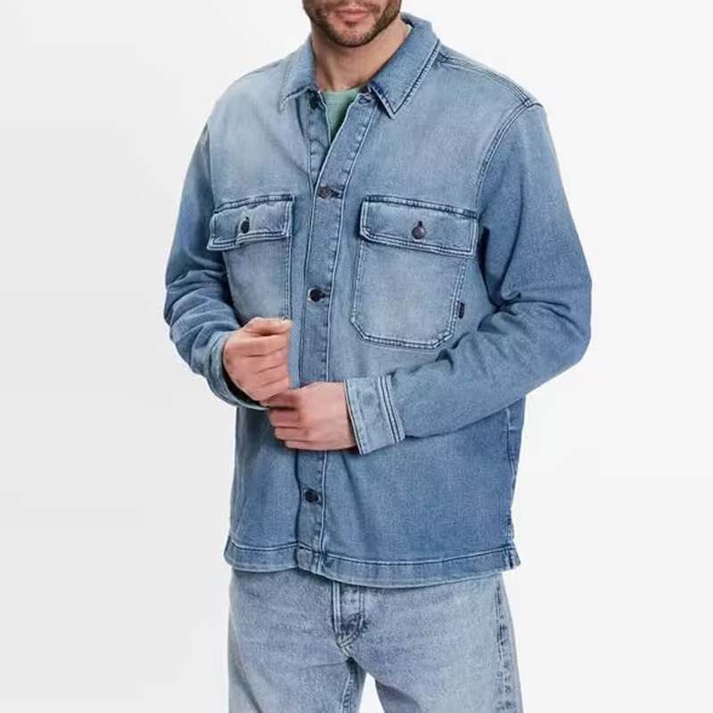 HUGO BOSS SS23  Loose Fit Long Sleeve Denim Jacket Cotton. 50484252-433 圖 4