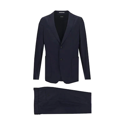 HUGO BOSS SS23 Navy Blue Single-Breasted Suit Set. 50484807-404