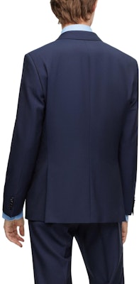 ヒューゴボス SS23 スリムフィット シングルブレスト ダークブルー スーツセット 50498789-404 Details for ヒューゴボス SS23 スリムフィット シングルブレスト ダークブルー スーツセット 50498789-404