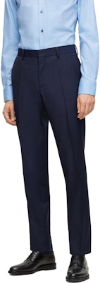 ヒューゴボス SS23 スリムフィット シングルブレスト ダークブルー スーツセット 50498789-404 Cheap ヒューゴボス SS23 スリムフィット シングルブレスト ダークブルー スーツセット 50498789-404