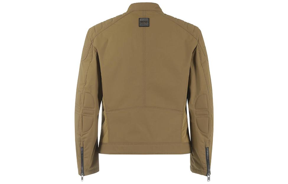 HUGO BOSS SS23  Slim Fit Solid Stand Collar Biker Jacket 50492935-001 圖 9