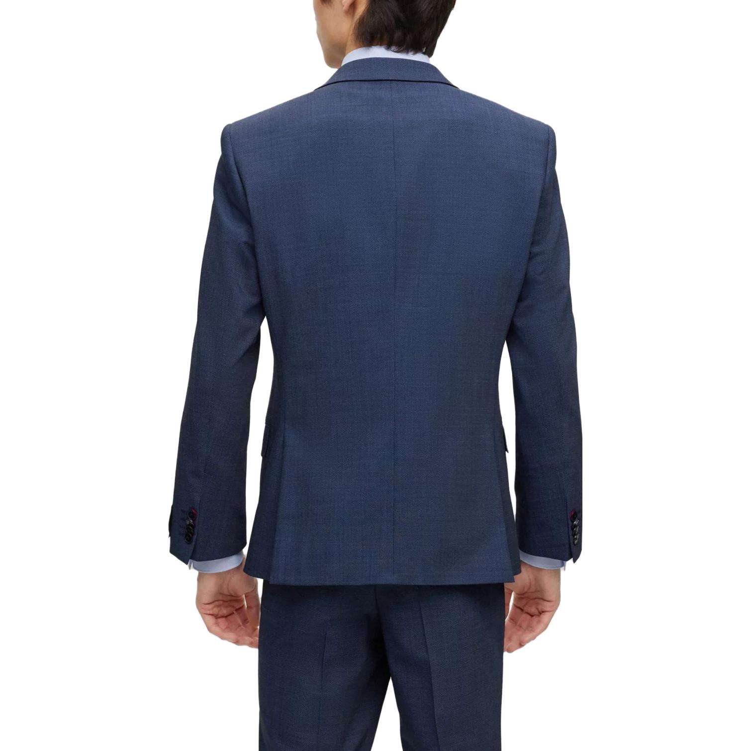 Purchase ヒューゴボス SS23 スリムフィット ソリッドツイルスーツ ネイビーブルー. 50495717-405