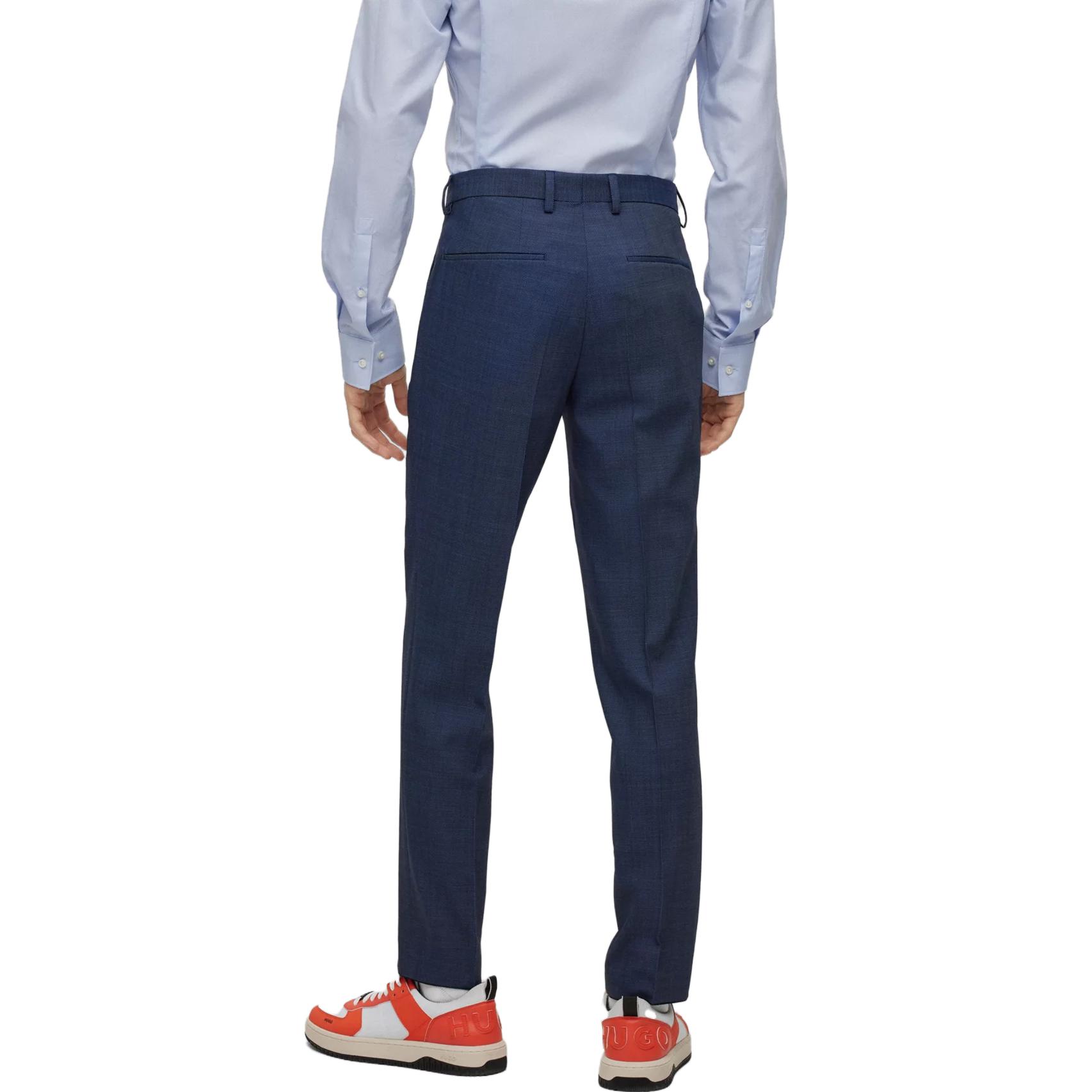 Details for ヒューゴボス SS23 スリムフィット ソリッドツイルスーツ ネイビーブルー. 50495717-405