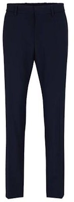 HUGO BOSS SS23 Slim Fit Wool Blend Casual Pants Blue 50497336-404 Order HUGO BOSS SS23 Slim Fit Wool Blend Casual Pants Blue 50497336-404