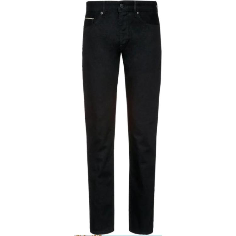 Order HUGO BOSS SS23  Solid Black Casual Jeans. 50486426-011