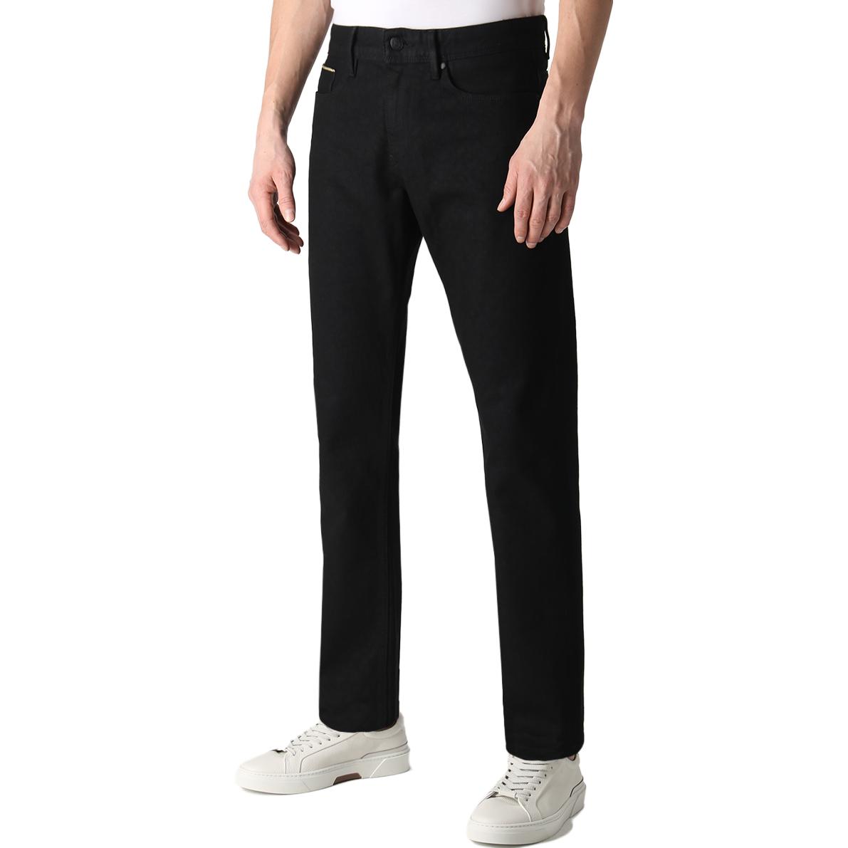 Lookbook HUGO BOSS SS23  Solid Black Casual Jeans. 50486426-011