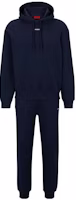 HUGO BOSS SS23 Solid Color Hoodie and Sweatpants Set Navy Blue. 50492581-405 HUGO BOSS SS23 Solid Color Hoodie and Sweatpants Set Navy Blue. 50492581-405